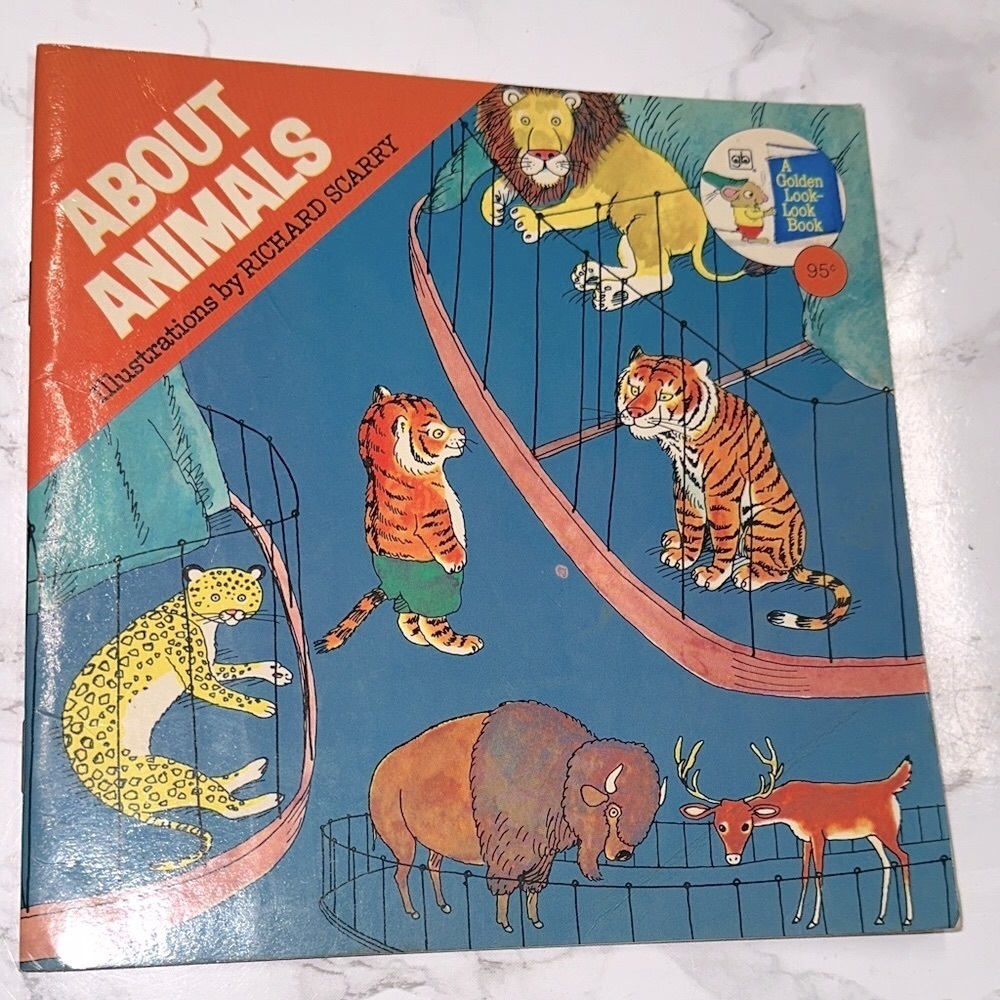 About Animals by Richard Scarry Book vintage